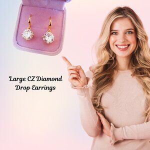 Simulated CZ Diamond Earrings